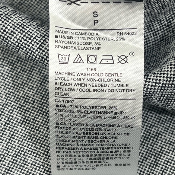 Banana Republic Small A-line Dress Business Casual Black White Geometric - Picture 8 of 8